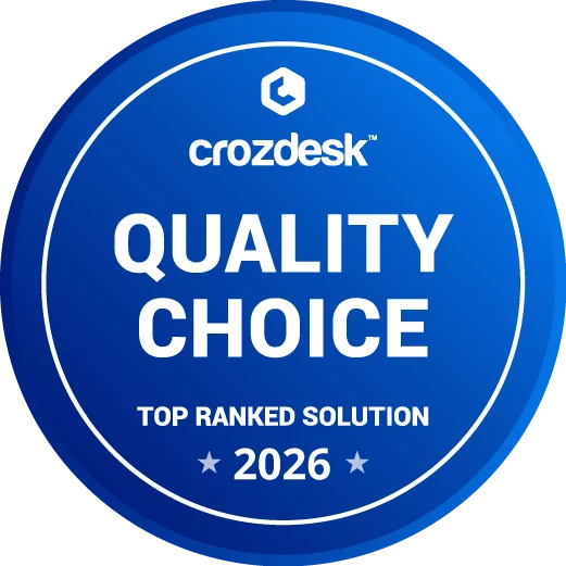 Crozdesk 2026 Quality Choice - Top Ranked Solution Badge