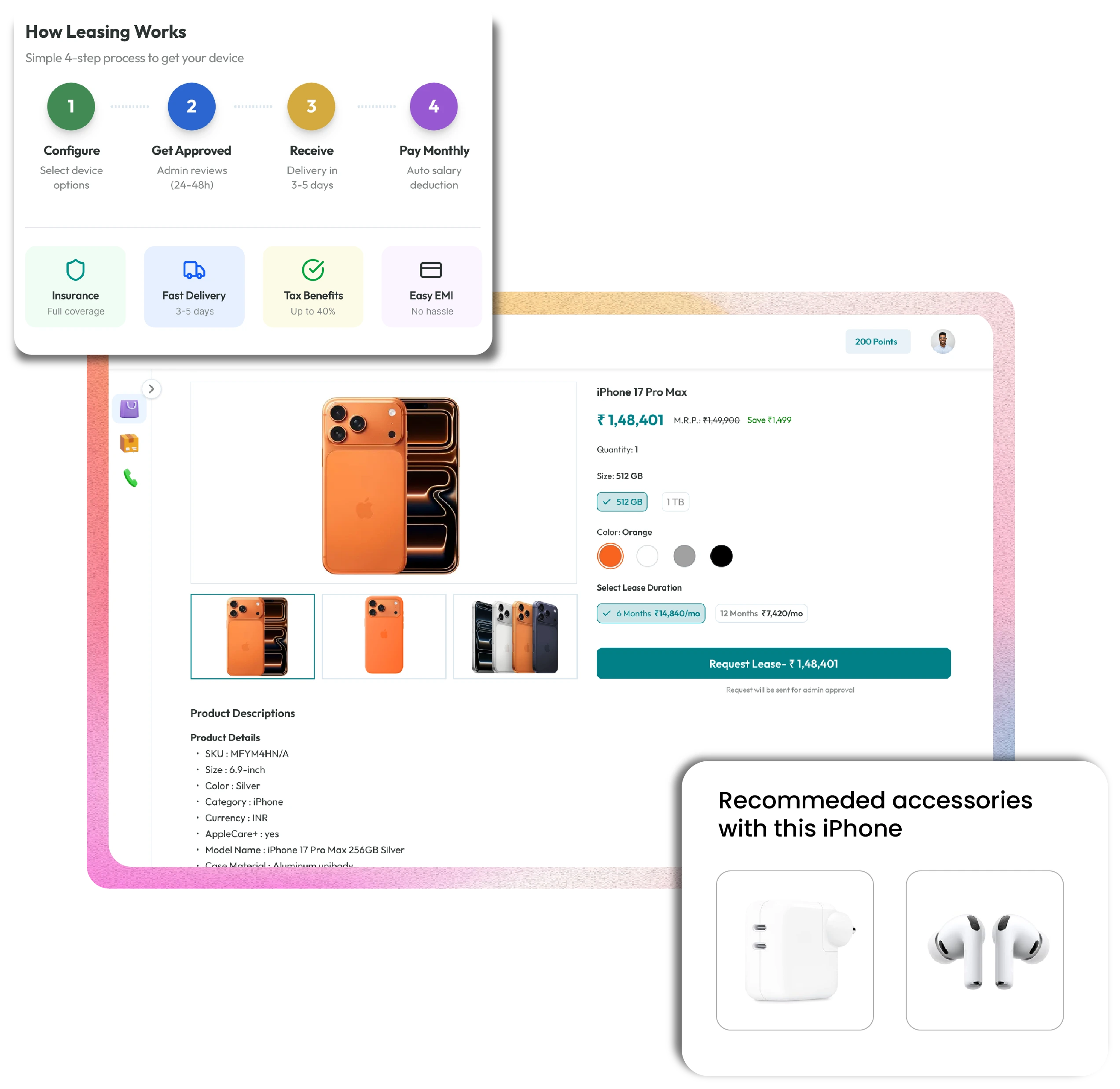 Smart employee purchase program